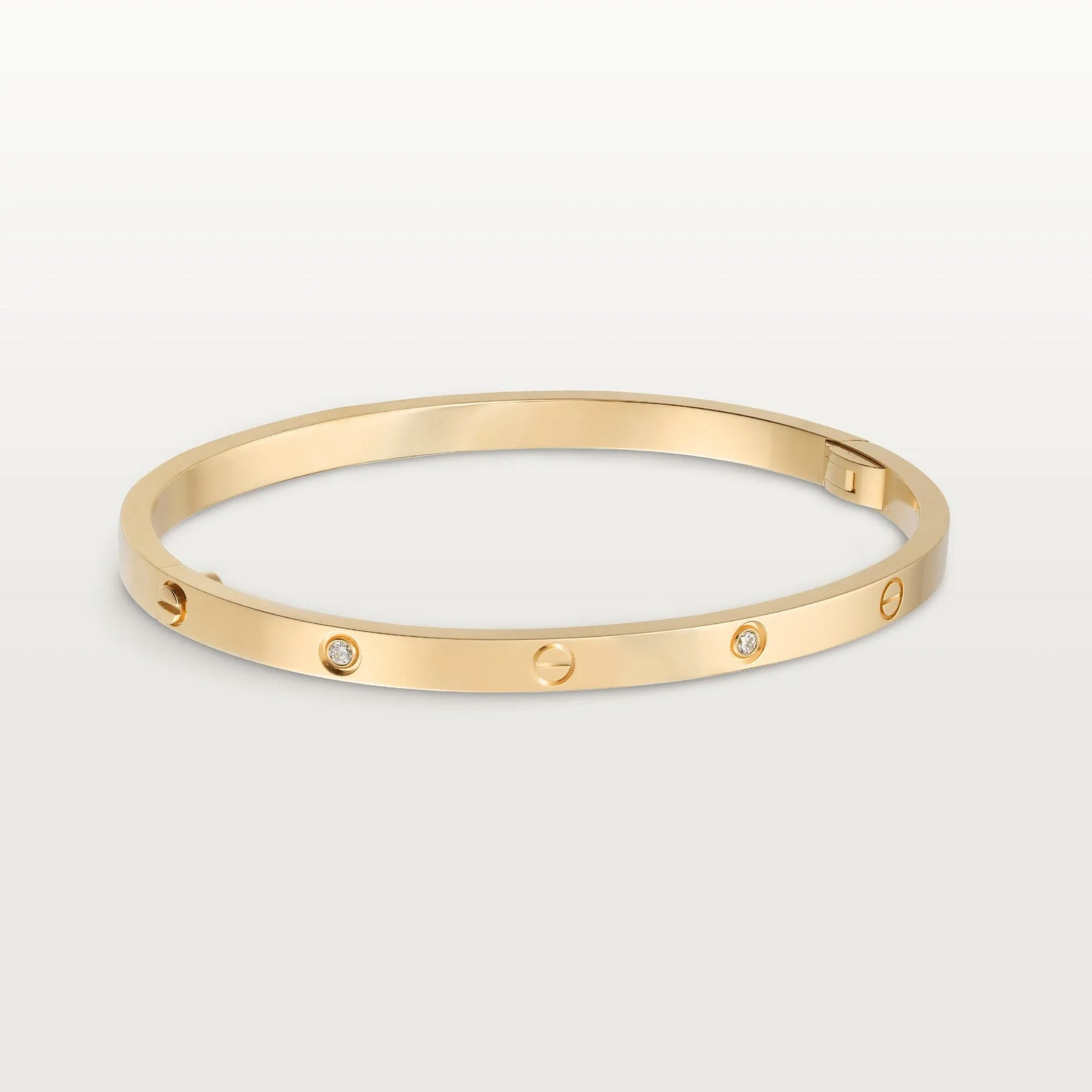 car The London Love Bracelet With 4 Diamonds Small Model-4mm Width