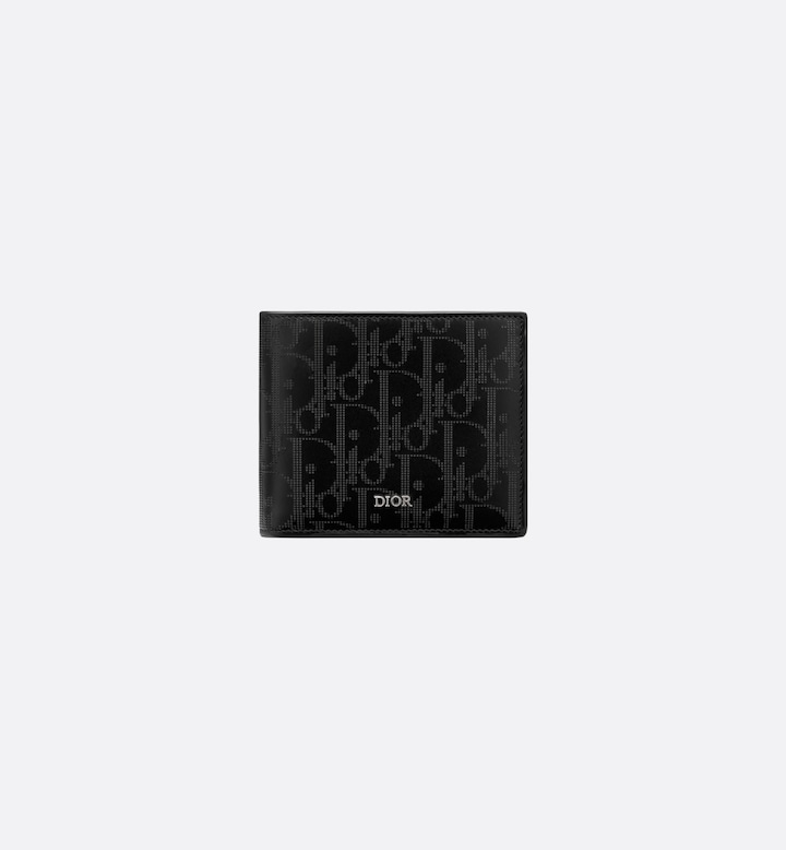 Bifold Wallet Black Oblique Galaxy Leather
