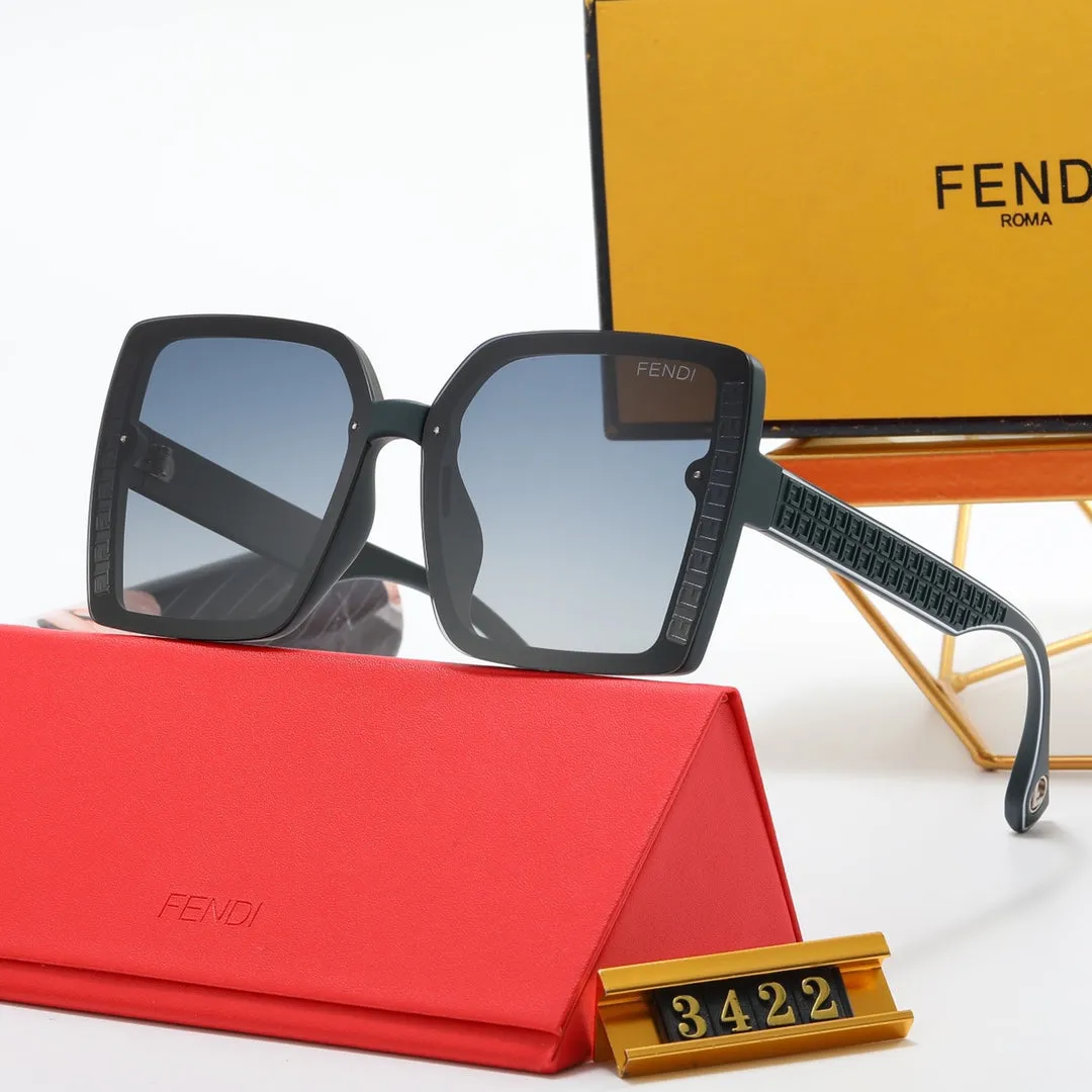 4 color fashion double F frame polarized sunglasses