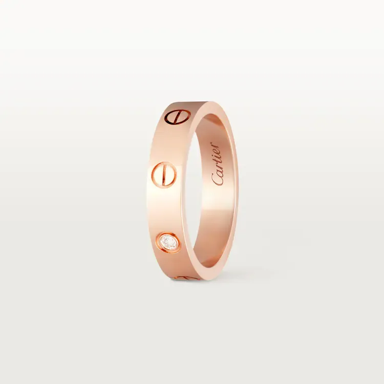 LOVE WEDDING BAND, 1 DIAMOND