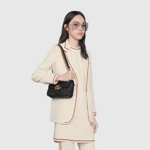 G Marmont Matelass Black Mini Bag
