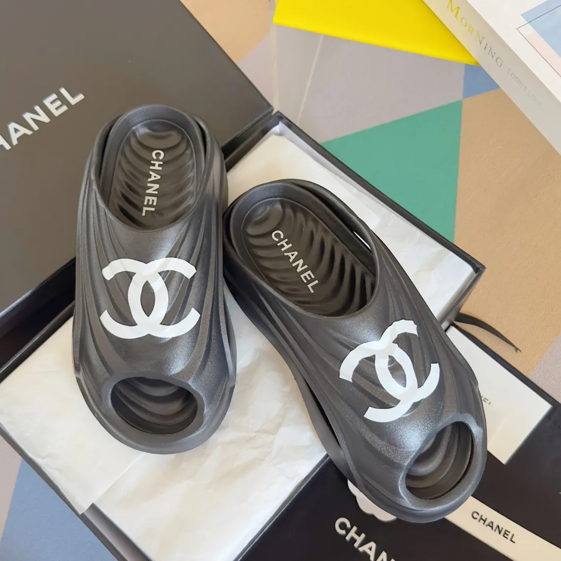 CC new arrival men and women 01 slippers heels 4.5 cm