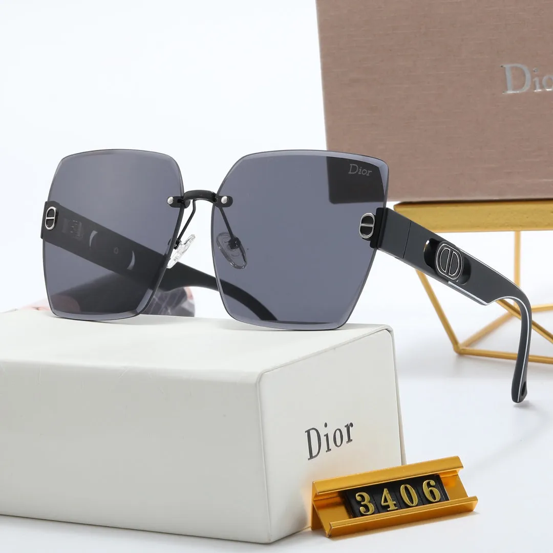 4 colors rimless pull mirror leg polarized sunglasses