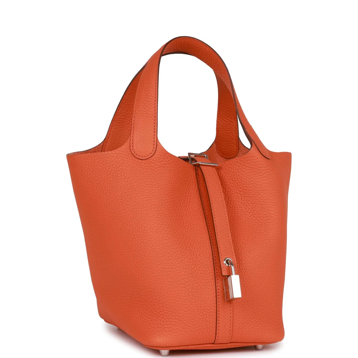 Hermes Picotin Lock 18 Orange Clemence Palladium Hardware