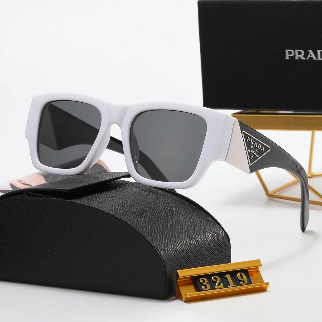 6 colors fashion black and white two-color letter polarized sunglasses