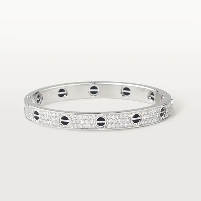 CAR LOVE BRACELET, DIAMOND-PAVED, CERAMIC