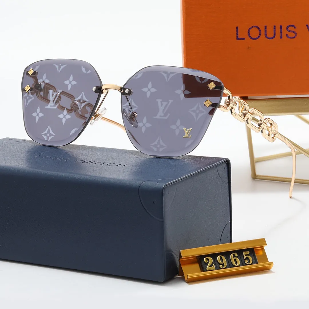 4 Colors Fashion Stitching Hollow Letter Polarized Sunglasses