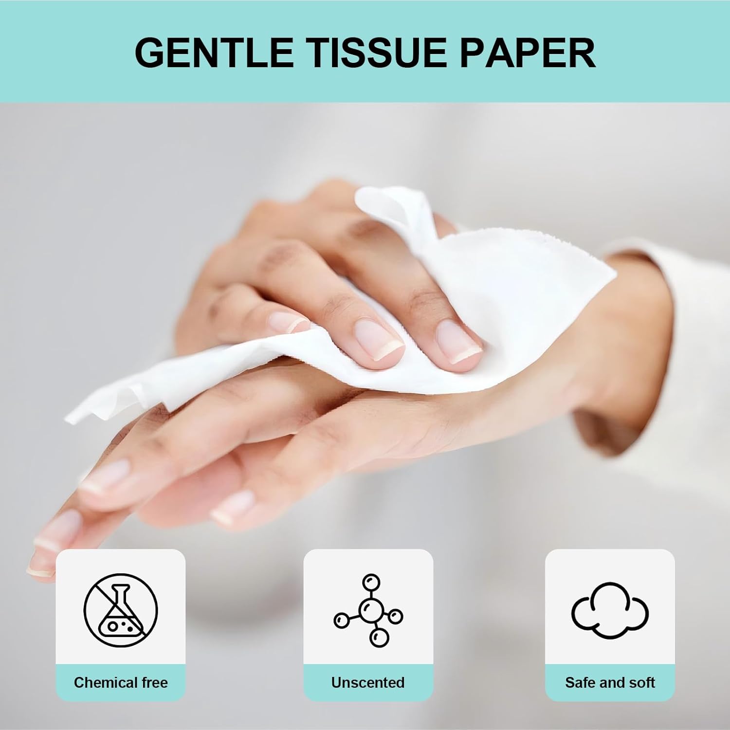 24 Packs 1920 Sheets Soft Facial Tissues - 4 Ply 80 Sheets Per Pack Unscented Facial Tissues - Disposable Household Facial Tissues Fit for Home,Office,School,Car,Handbag Use