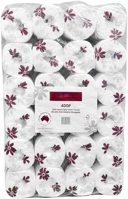 Toilet Paper Roll 400 Sheets 2ply Toilet Paper Tissue Roll Caprice 48 Pack