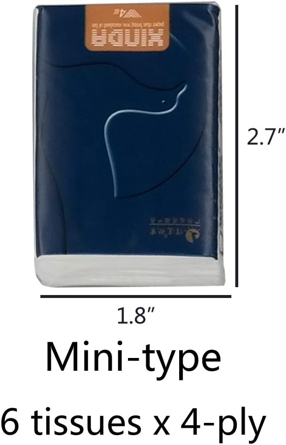 Mini Pocket Facial Tissues, 12 x 10 Packs of Pocket Travel Tissues