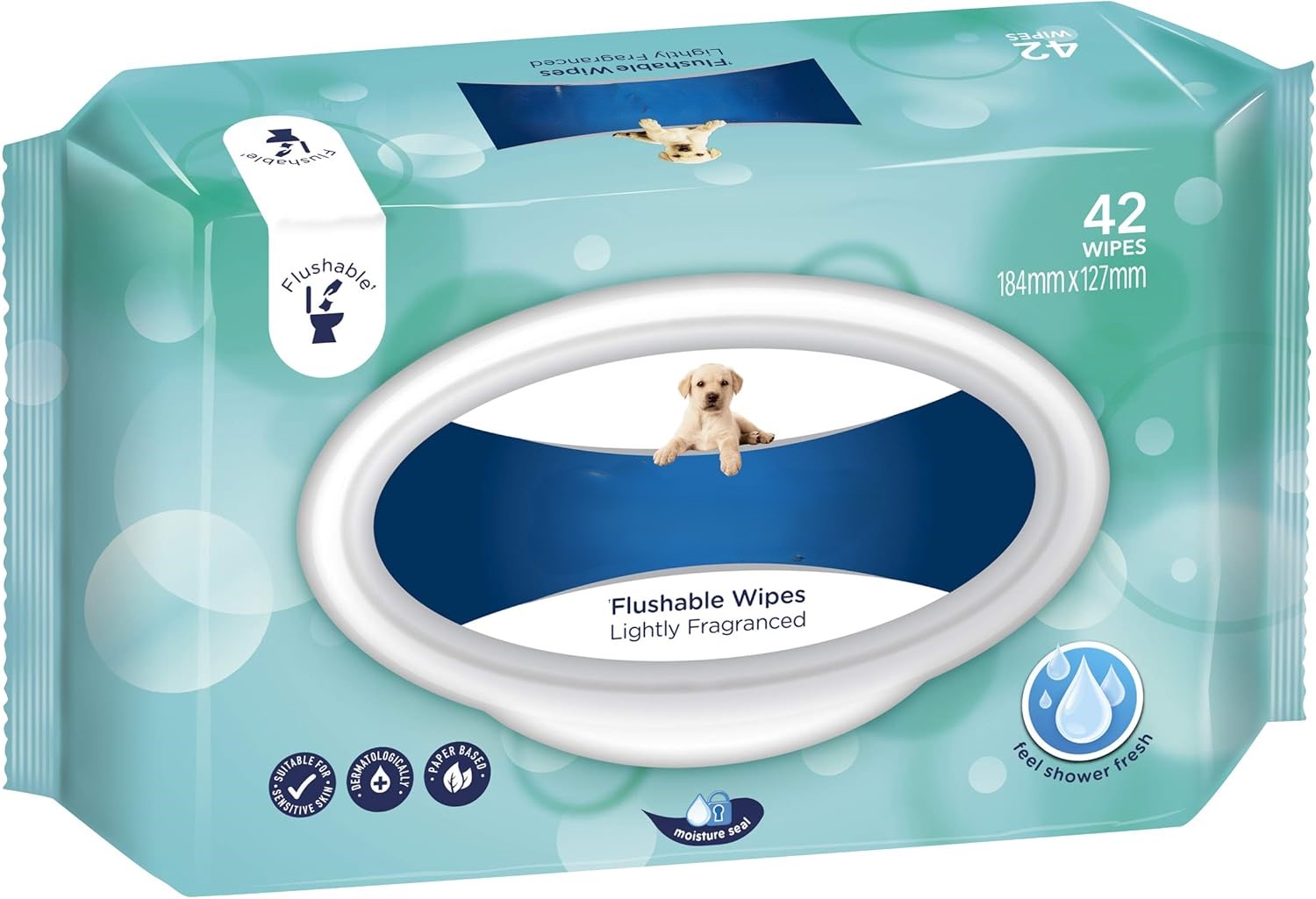 Flushable Fresh Wipes Lightly Fragranced 42 Wipes