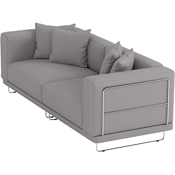 The Durable Cotton Tylosand Three Seat Sofa Cover Replacement is Custom Made Compatible for IKEA Tylosand 3 Seater Sofa Slipcover. (Light Gray)