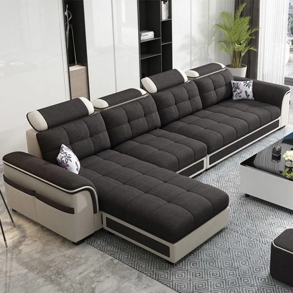 Fabric sofa size apartment simple modern technology fabric sofa package combination