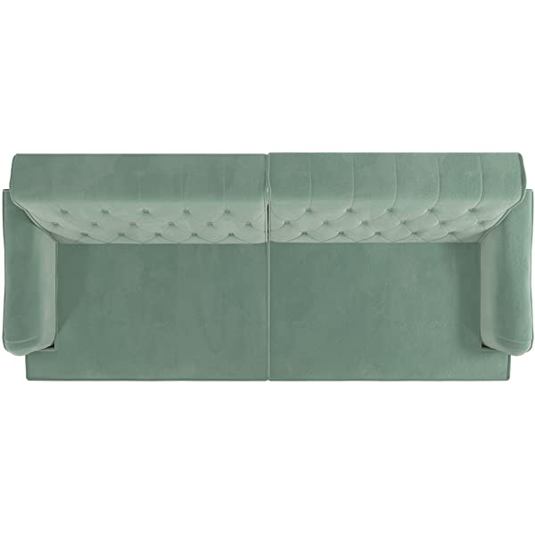 Mr. Kate Stella Vintage Convertible Sofa Bed Futon, Tan Linen