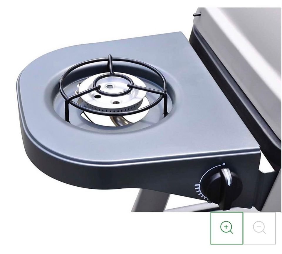 Outback Excel 2 Burner Gas BBQ - Silver & Black Bran