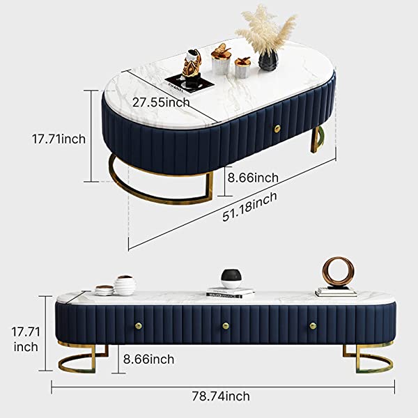 Sofa Bed Small Apartment Living Room Modern Minimalist Corner Combination Chaise Sofa with Coffee Table and TV Cabinet(Five-Piece Set)