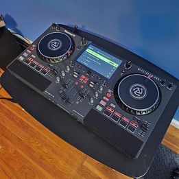 Numark Mixstream Pro Go - Standalone DJ Controller with Battery, DJ Mixer, Speakers, Amazon Music