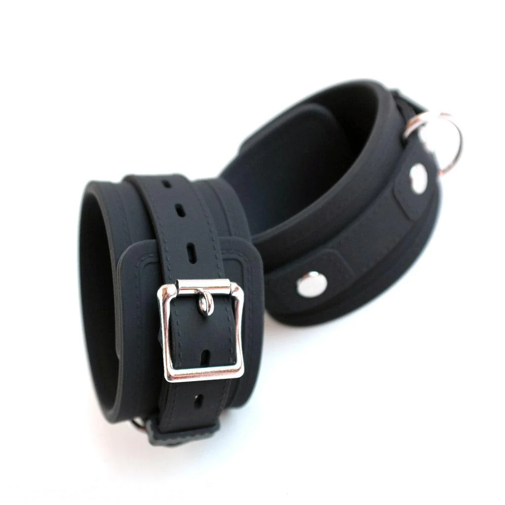 Kinklair Silicone Bondage Locking Wrist Cuffs