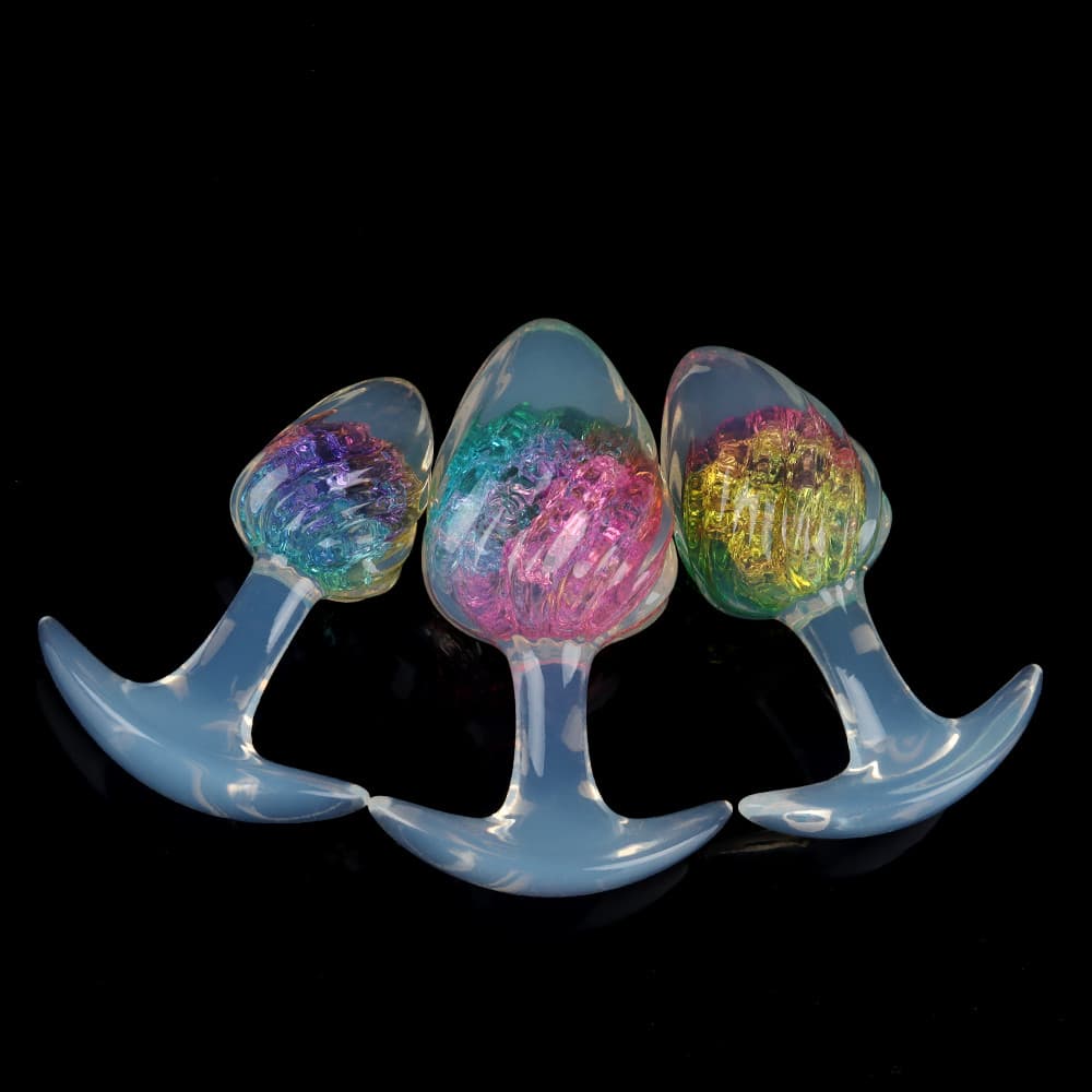 Kinklair Crystal Swirl Ice Cream Butt Plug Set