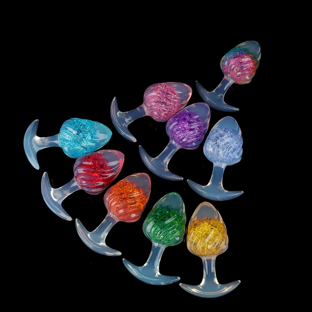 Kinklair Crystal Swirl Ice Cream Butt Plug Set