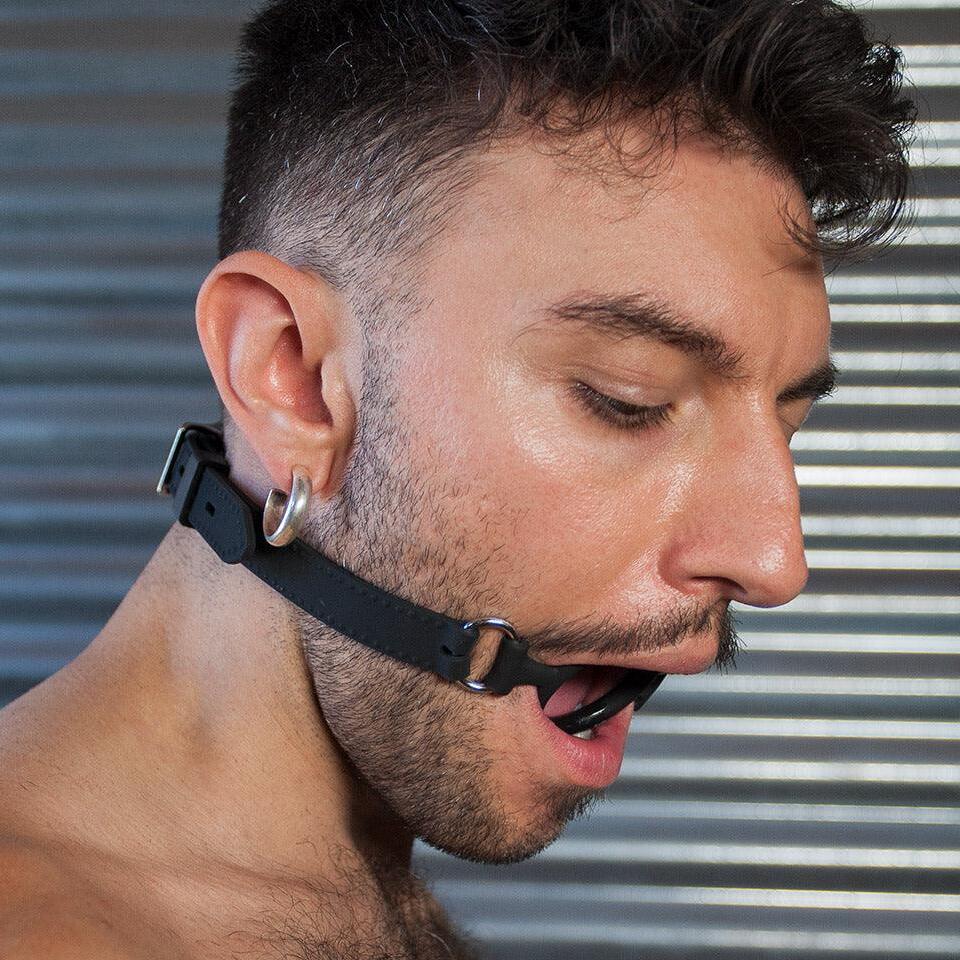 Kinklair Silicone O-Ring Gag with Studded Locking Strap