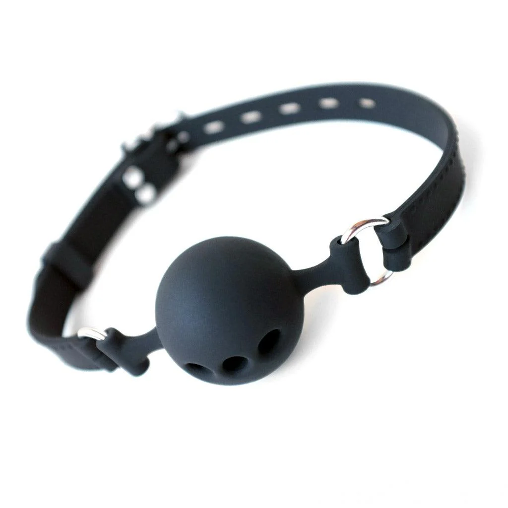 Kinklair Silicone Breathable Ball Gag - Vegan, Adjustable & Safe BDSM Gear