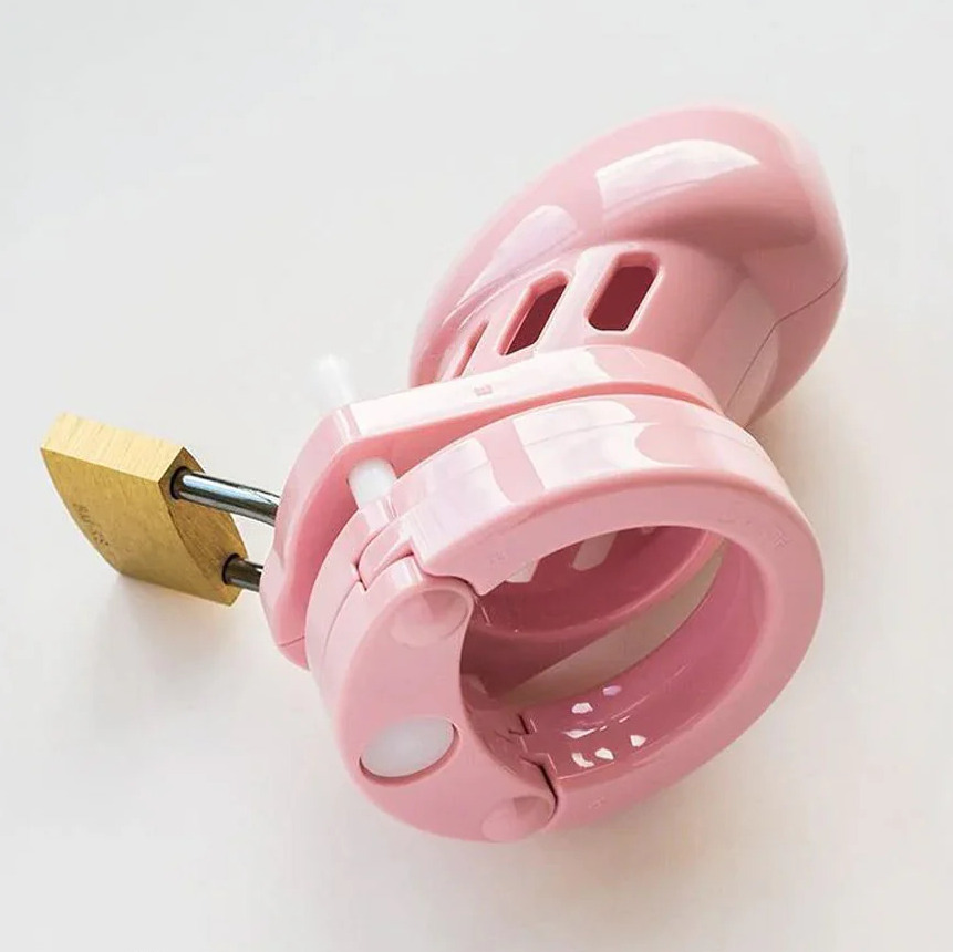 Kinklair SoftControl Pink Chastity Cage _ Medical-Grade Polycarbonate