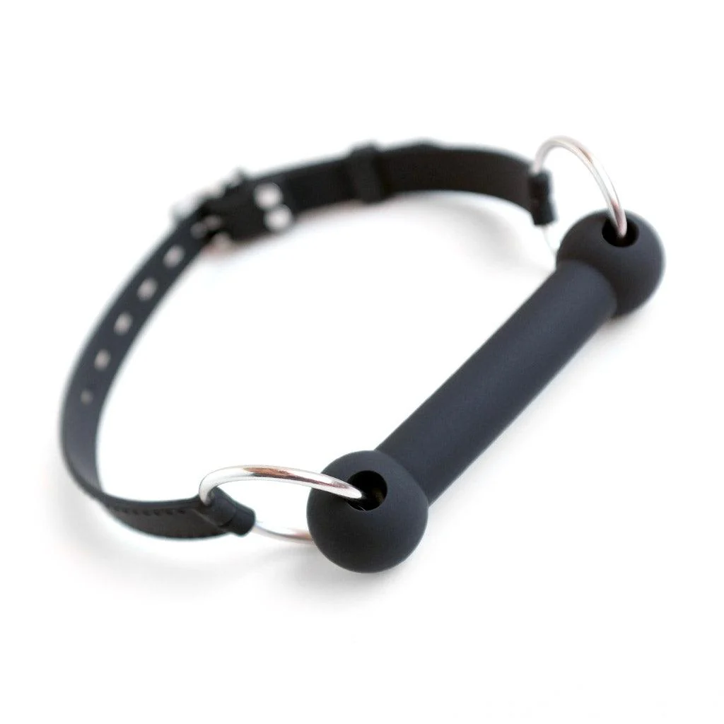 Locking Silicone Bit Gag with Adjustable Strap
