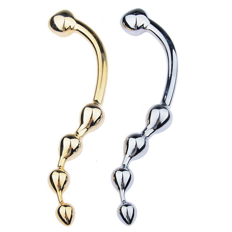 Kinklair Metal Anal Wand (4 Beads _ Gold / Silver)