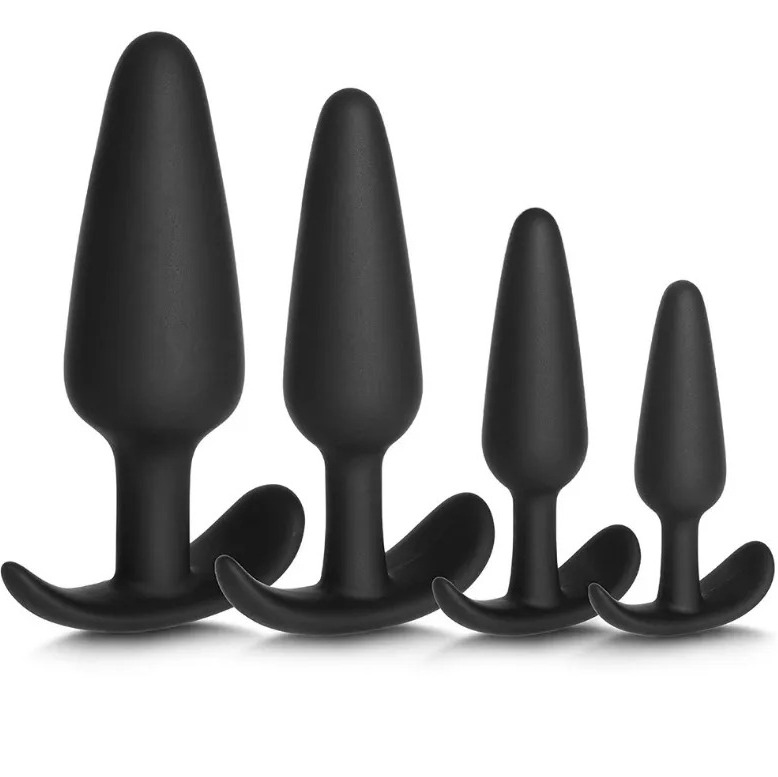 Kinklair Anchor-Base Teardrop Anal Plug 4-Piece Set