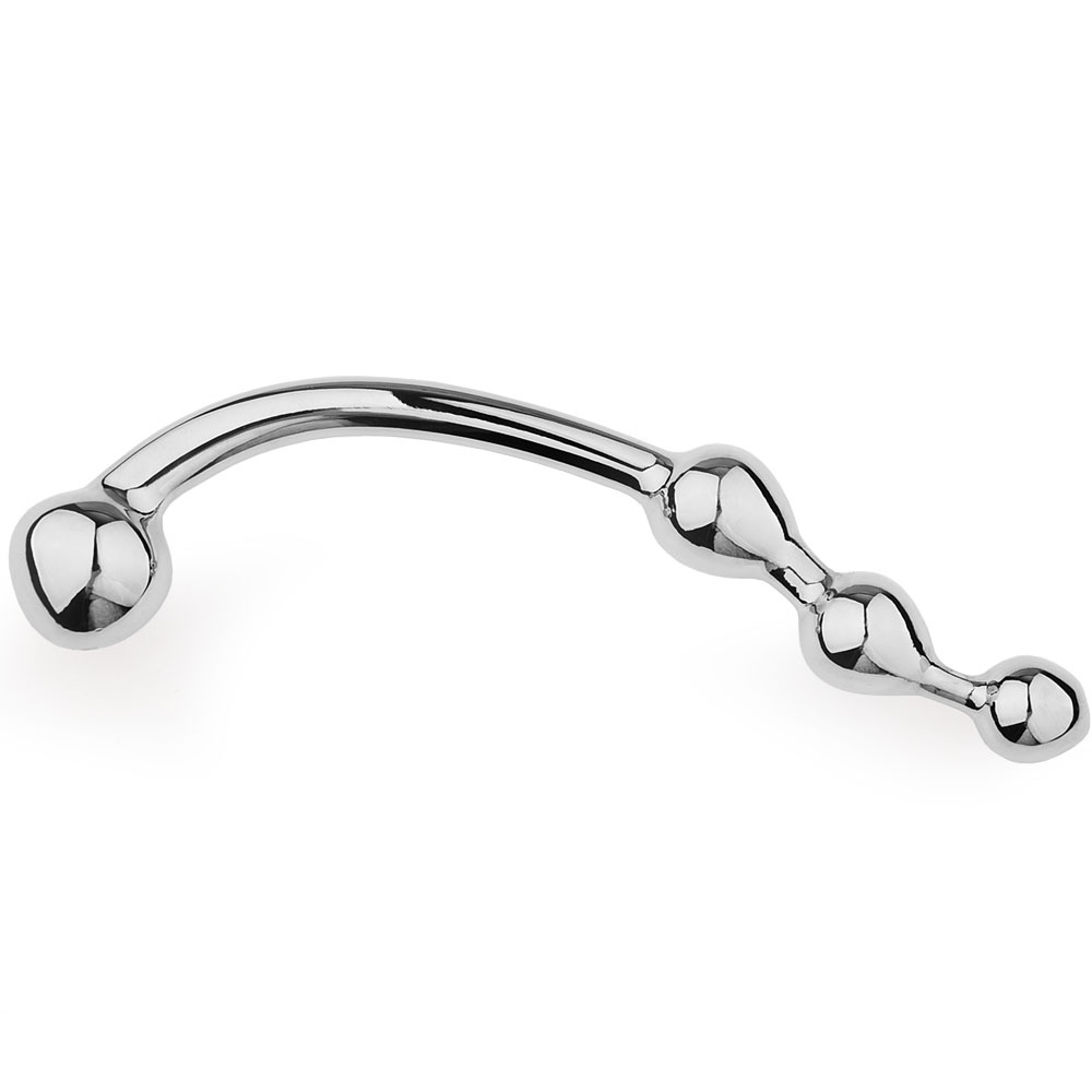 Kinklair Three-Bead Metal Anal Wand