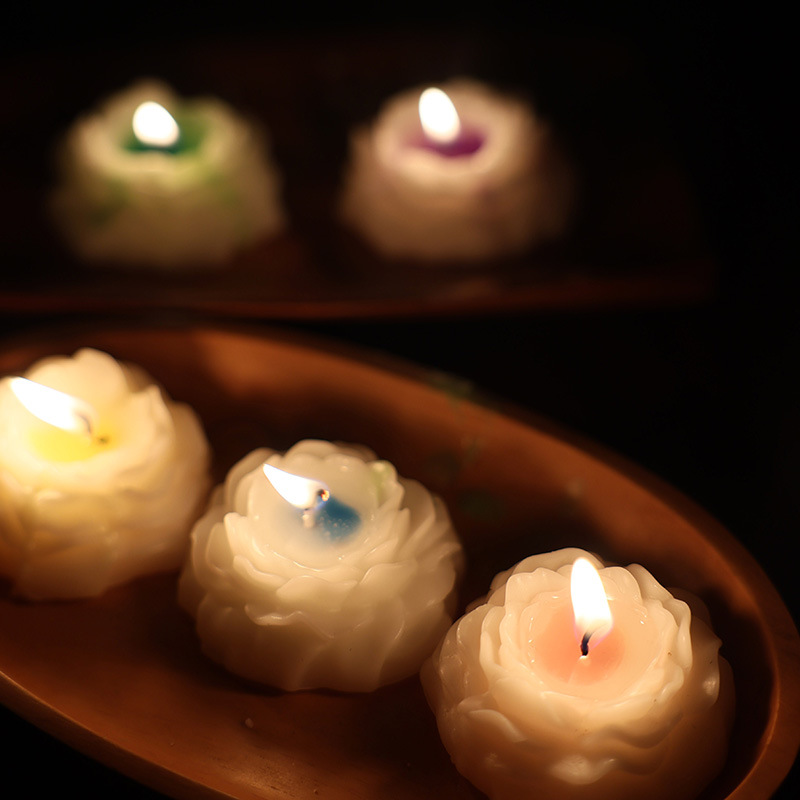 Kinklair Glow-in-the-Dark Peony Drip Candle – Ylang Ylang Scented | Low-Temp Soy Wax BDSM Candle