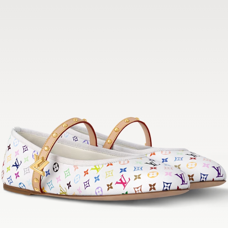 1AGVFT LV x TM Romy Flat Ballerina