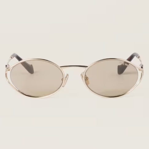 FROM THE RUNWAY Miu Miu Logo sunglasses