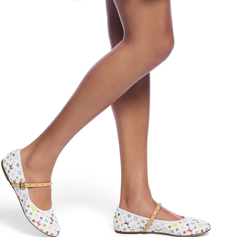 1AGVFT LV x TM Romy Flat Ballerina