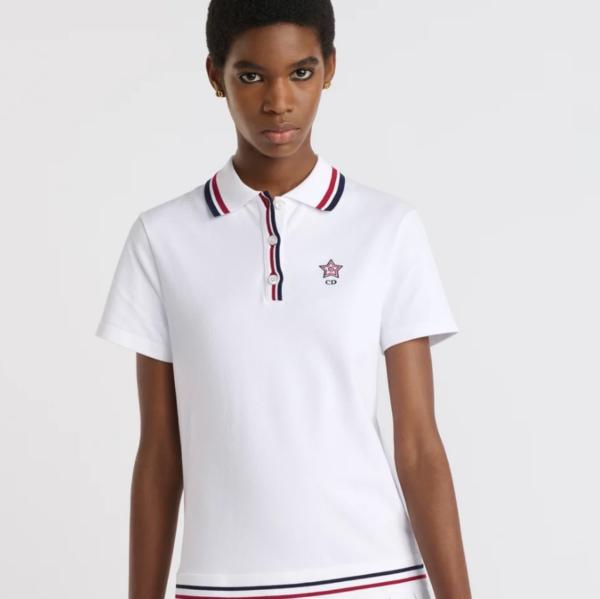 Dior Vibe Short Pleated Polo Dress