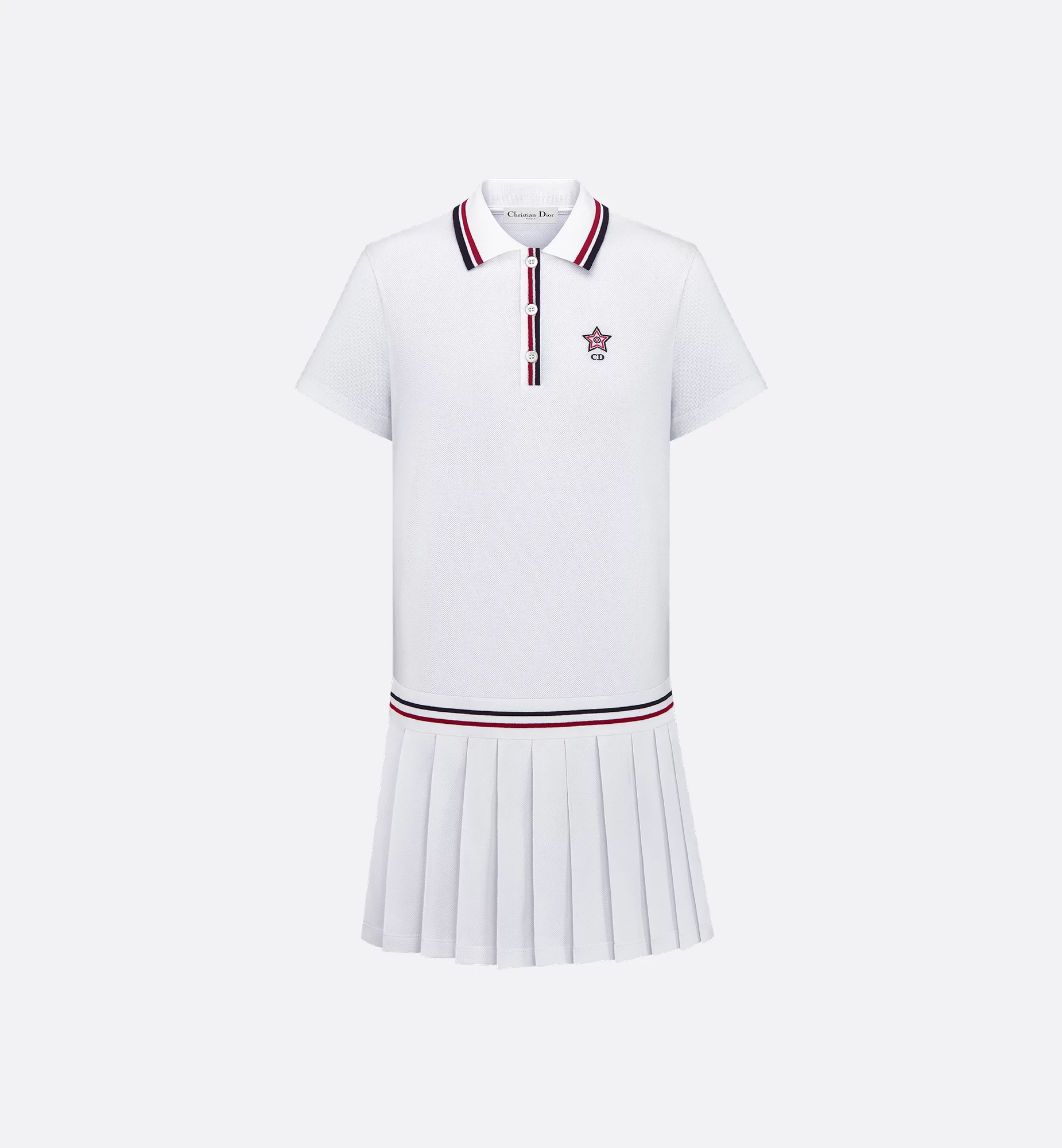 Dior Vibe Short Pleated Polo Dress