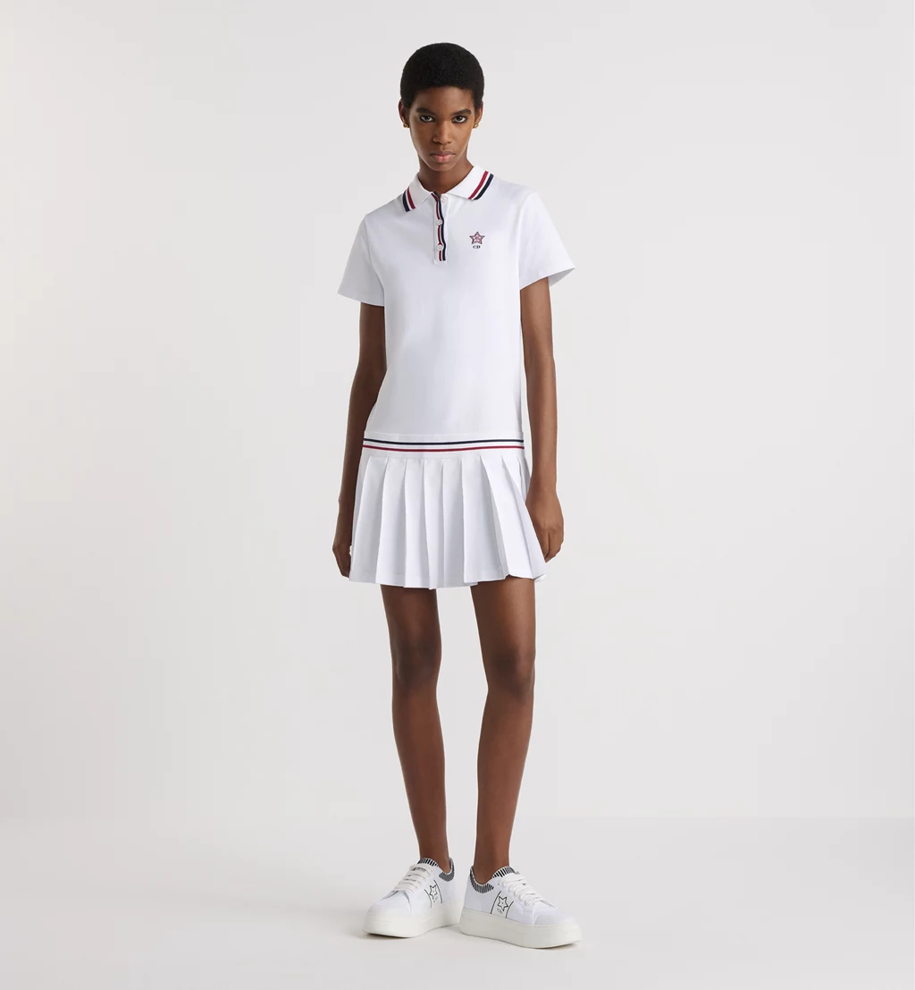 Dior Vibe Short Pleated Polo Dress