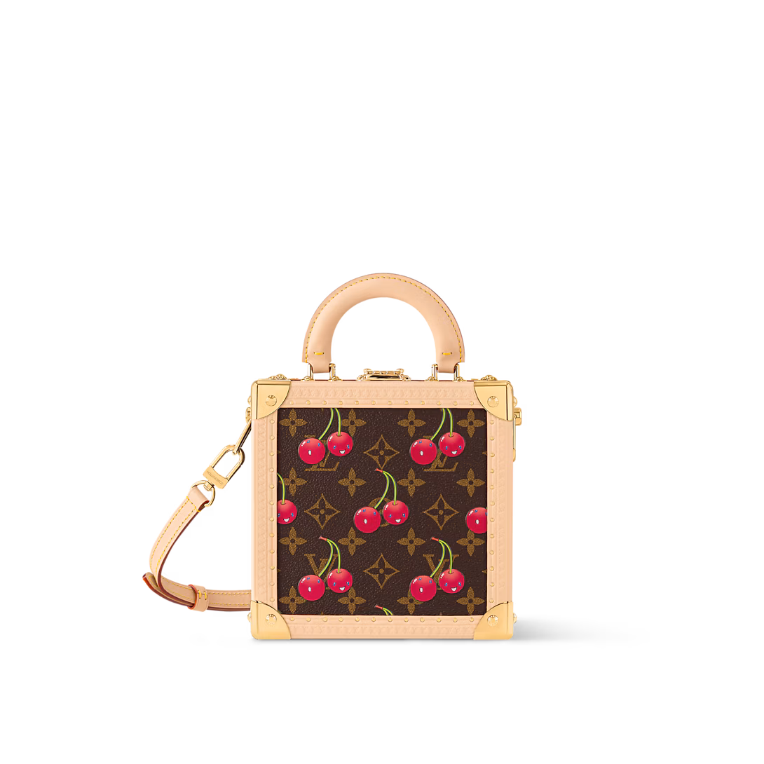 LV x TM Mini Square Trunk Cherry M14040