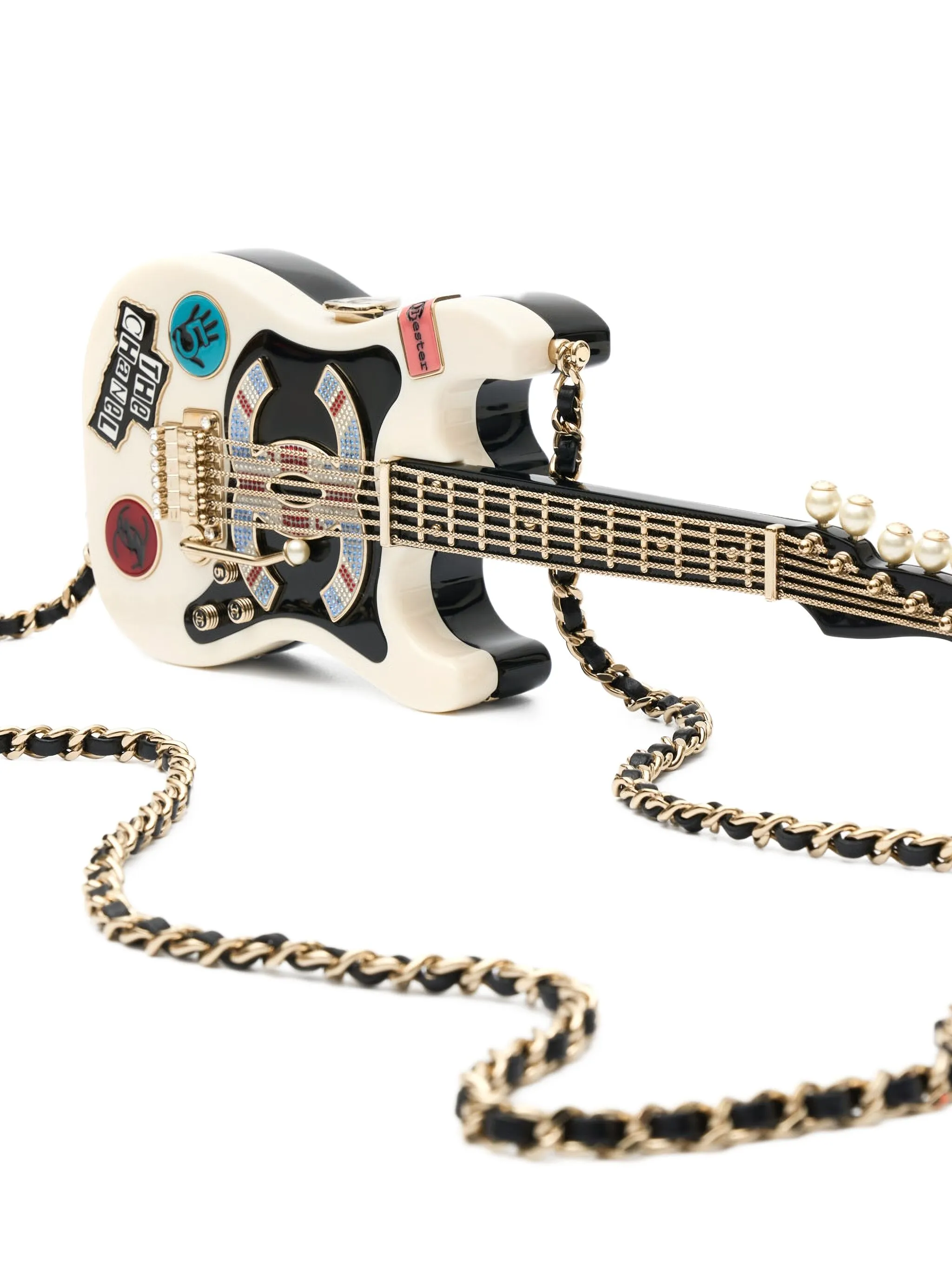 Chanel Guitar Box Clutch