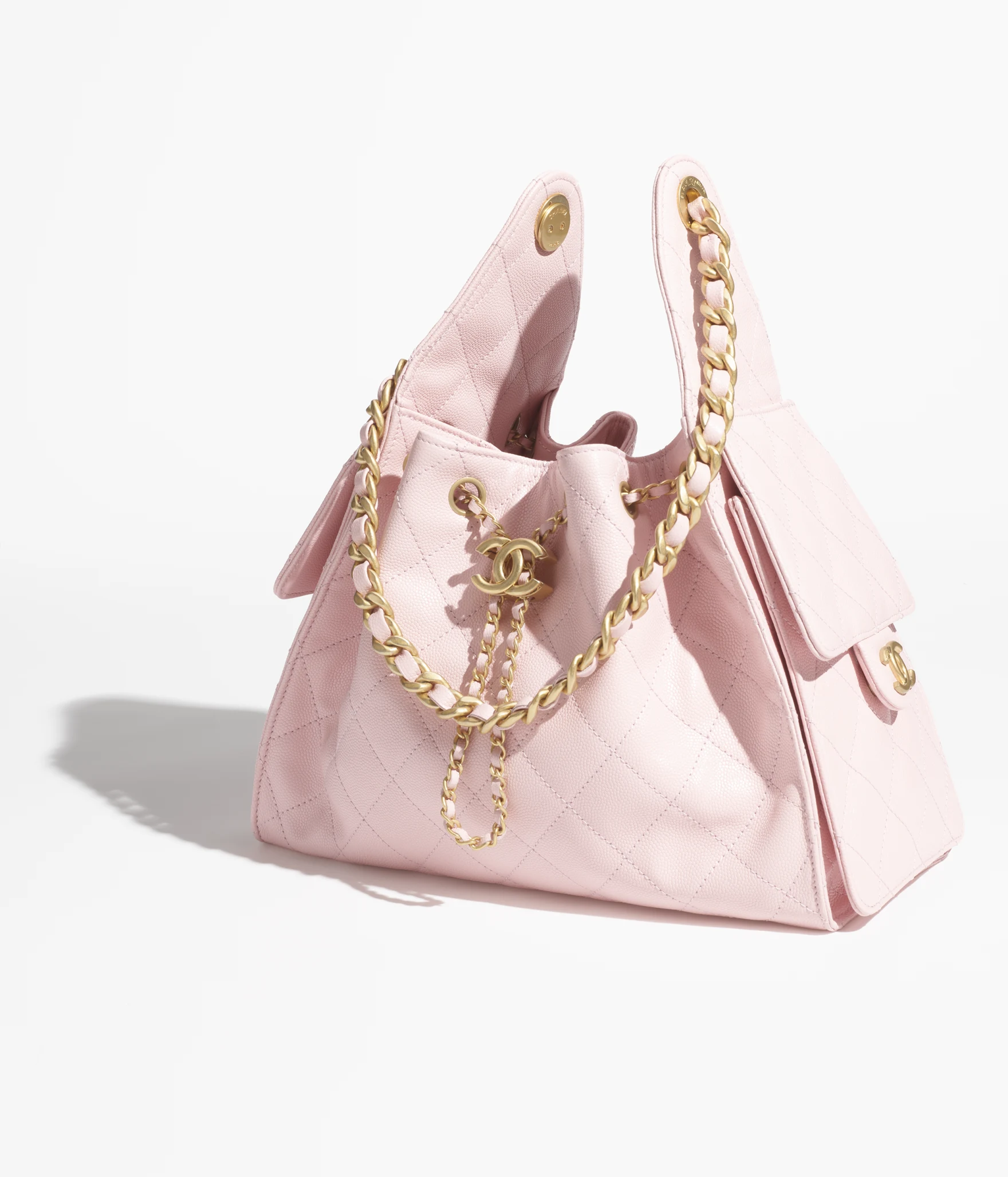CHANEL 25 Small Handbag-Light Pink