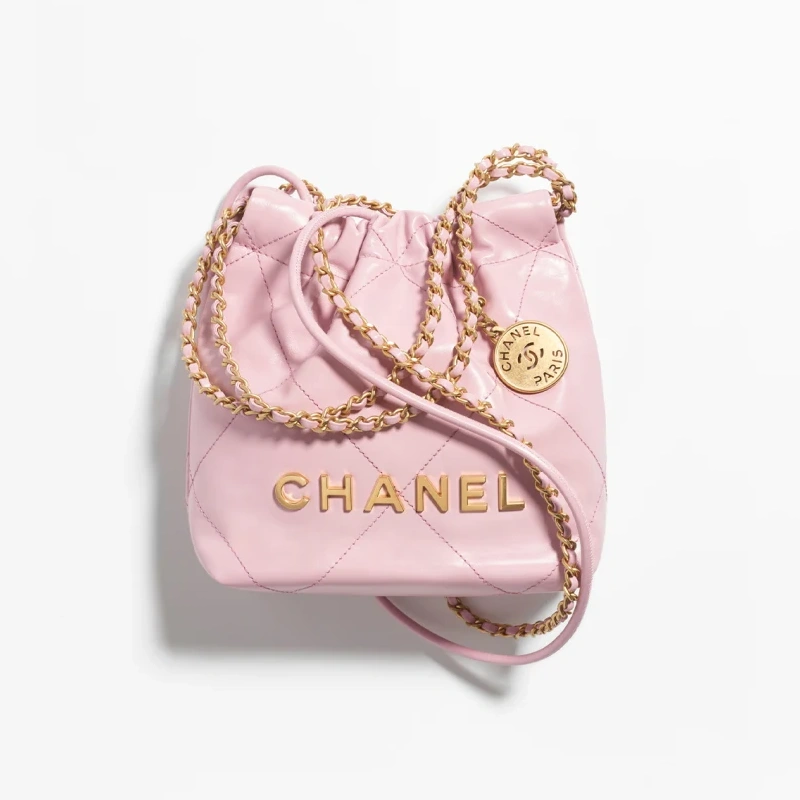 CHANEL 22 Mini Handbag-Light Pink