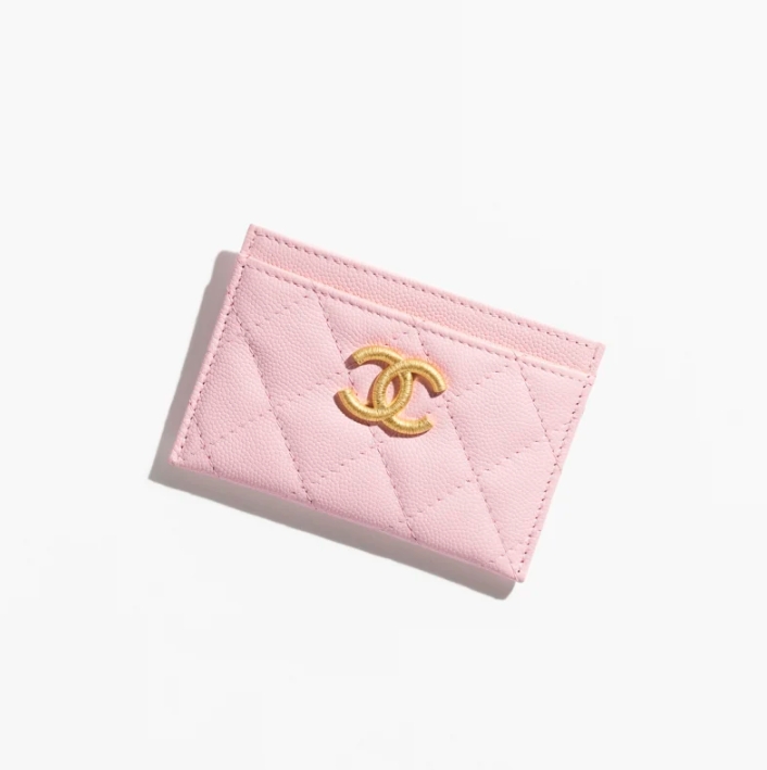 CHANEL Card Holder-Light Pink