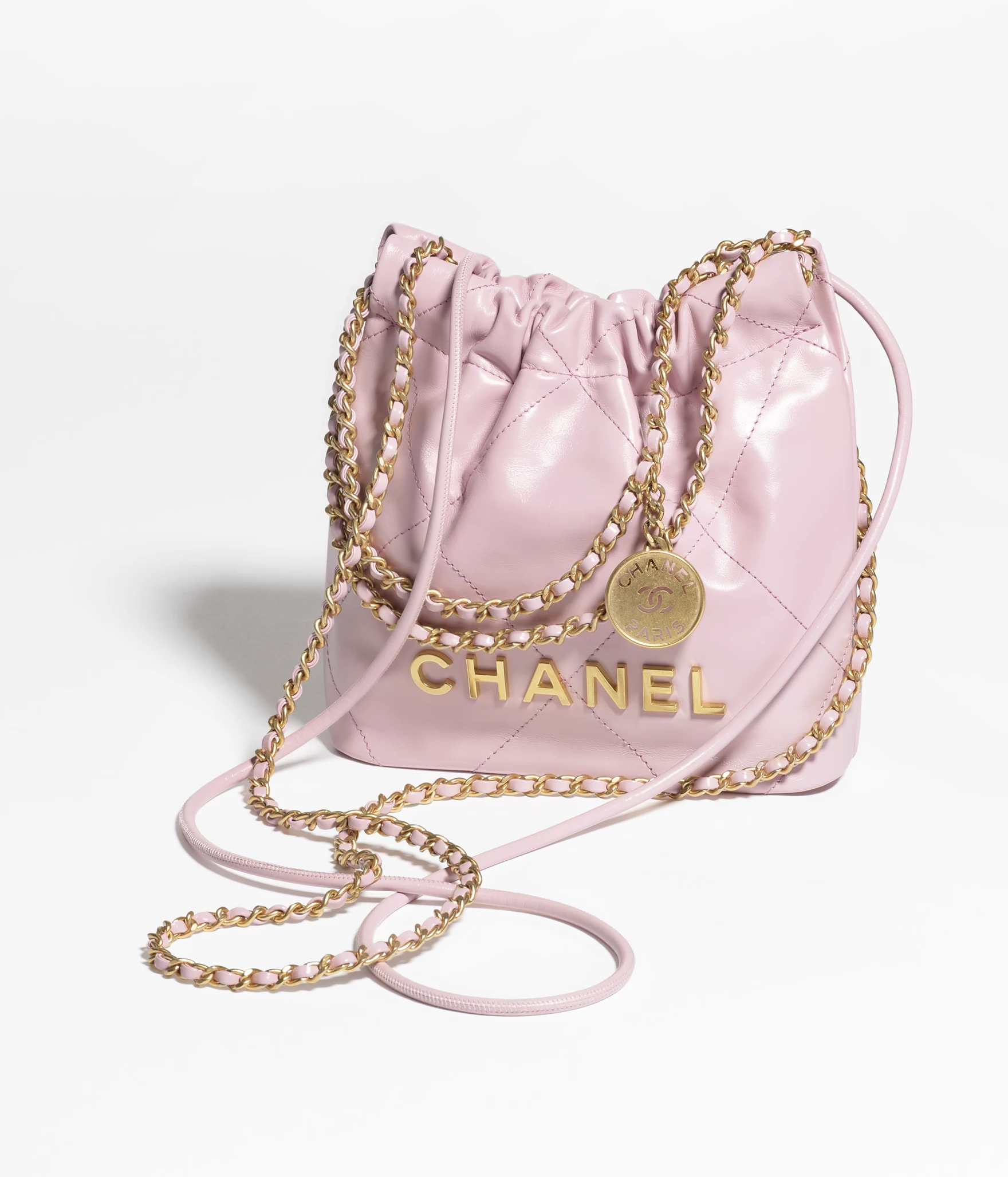 CHANEL 22 Mini Handbag-Light Pink