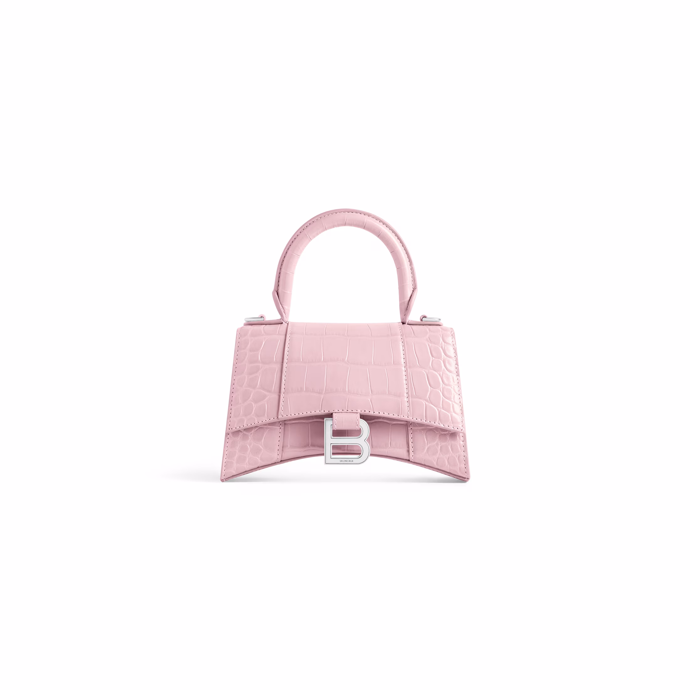 Balenciaga WOMEN'S HOURGLASS HANDBAG XS IN PINK
