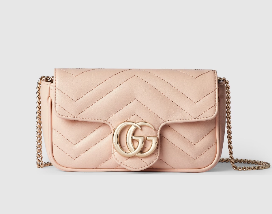 GG Marmont mini bag Variation light pink leather