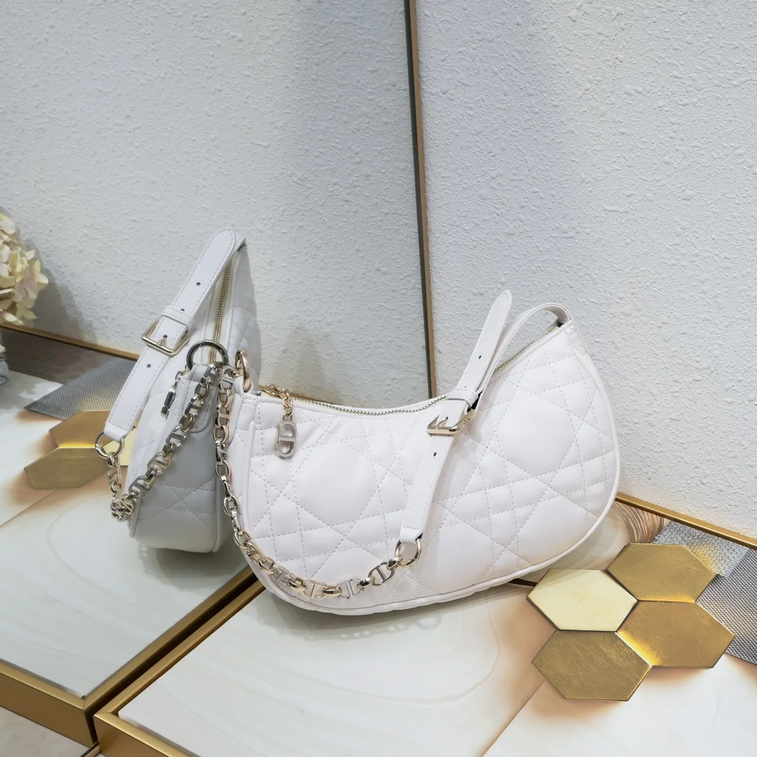 DIOR CD Lounge Half Moon Shoulder Bag