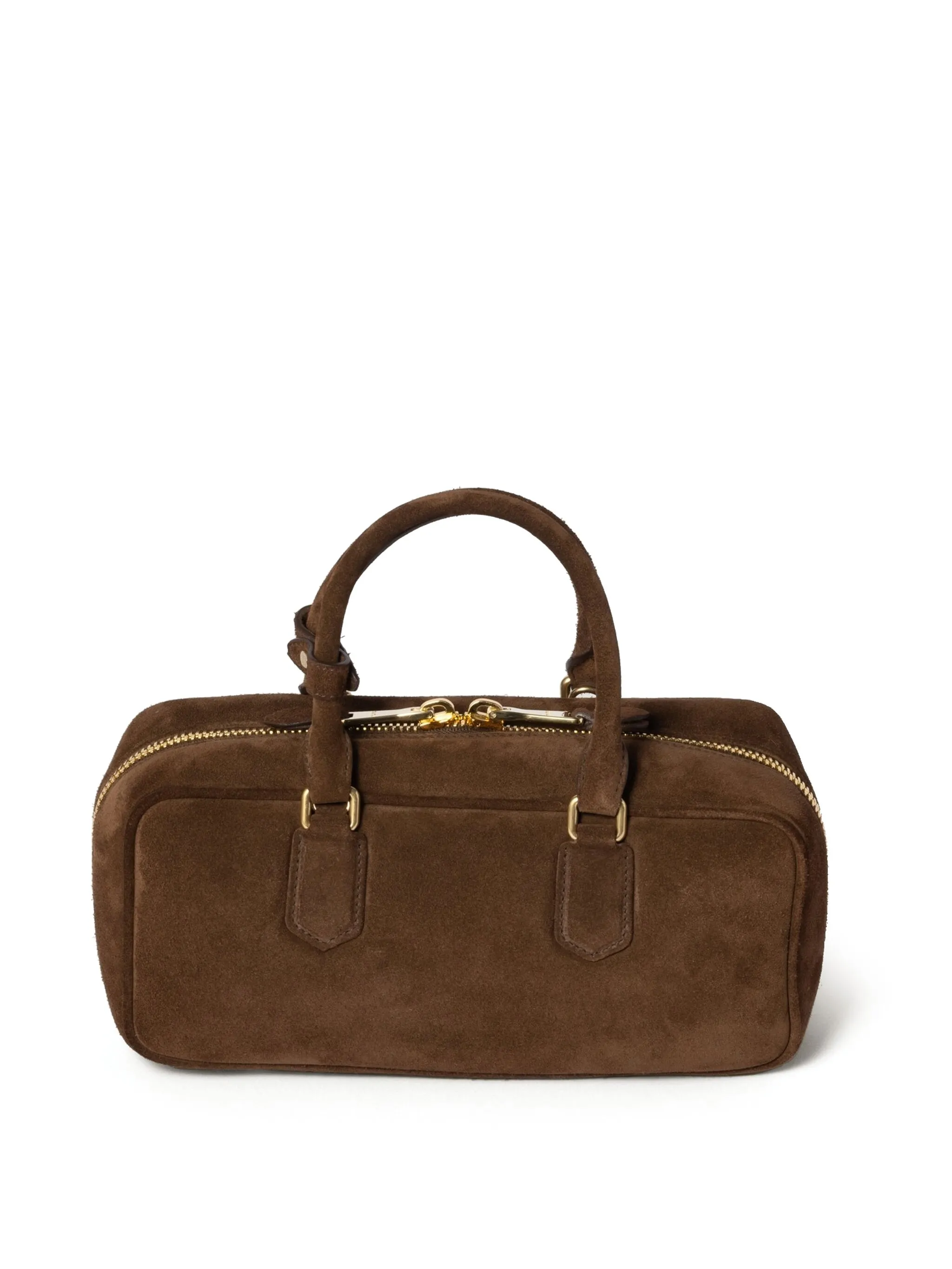 MiuMiu Arcadie padded suede top-handle bag