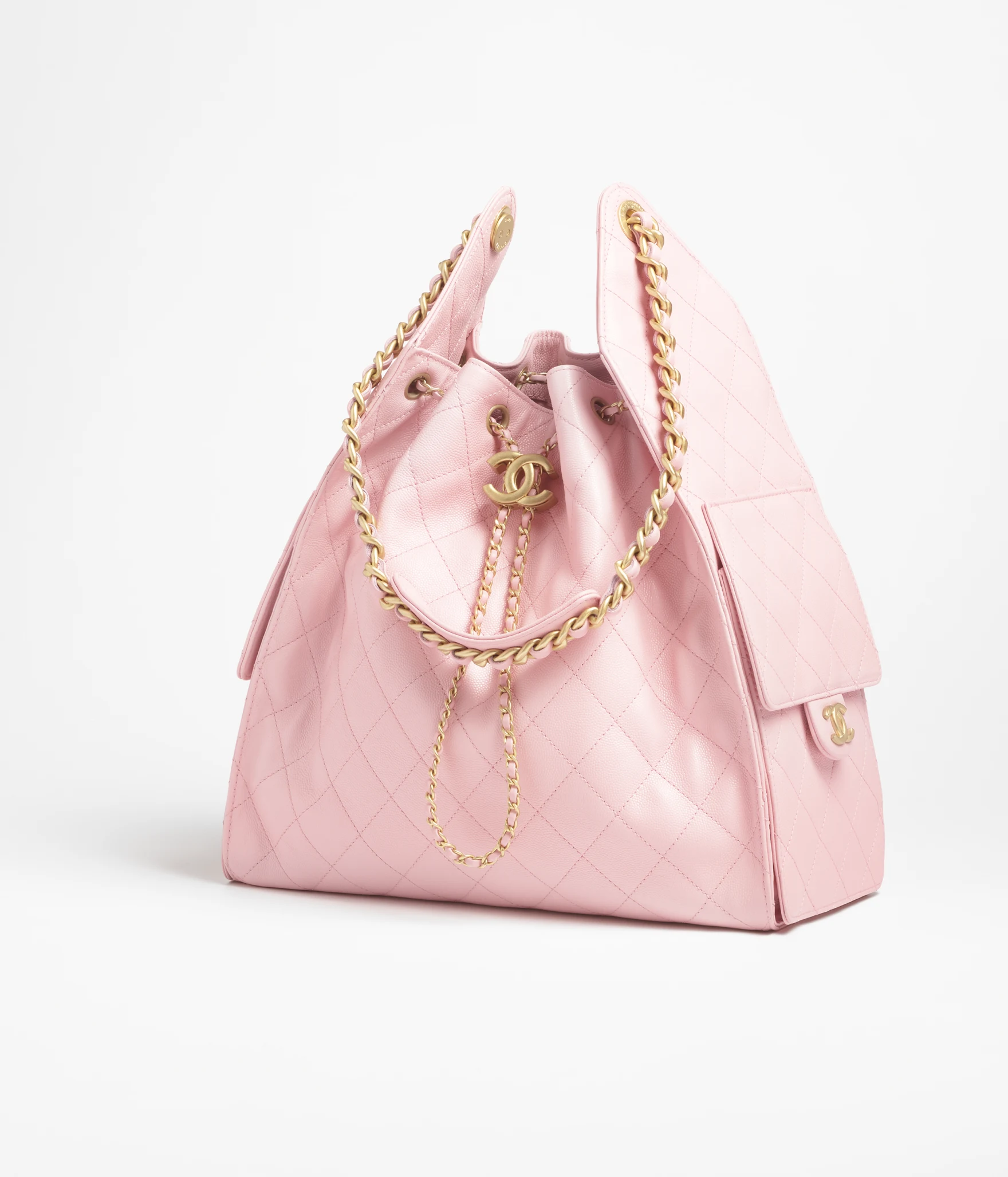 CHANEL 25 Medium Handbag Light Pink
