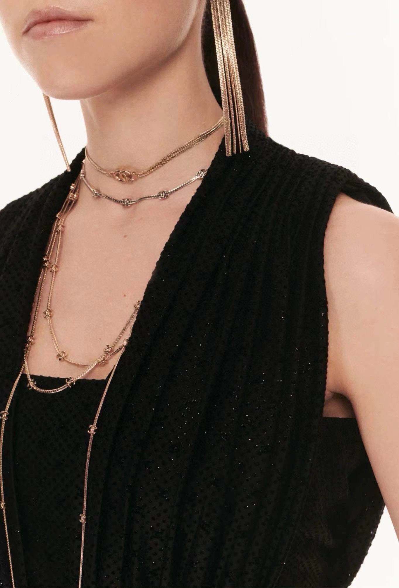 Chanel 24B Snake Chain 5C Necklace – Multi-Wear Choker